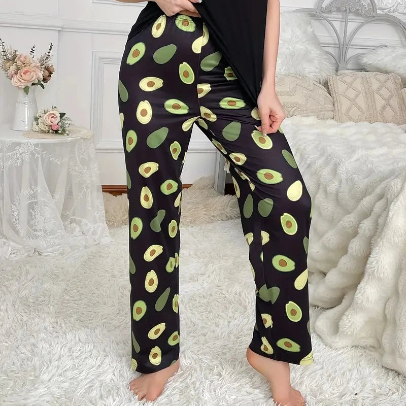 SHEIN Avocado Print Sleepwear