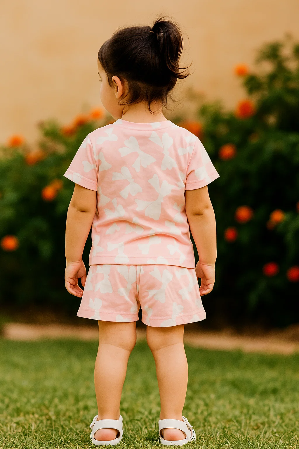 Pastel Bow Playset T short & short set