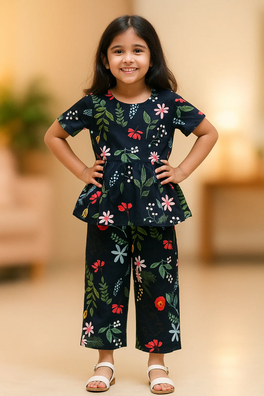 Floral Fancy Girls Trendy Twinset