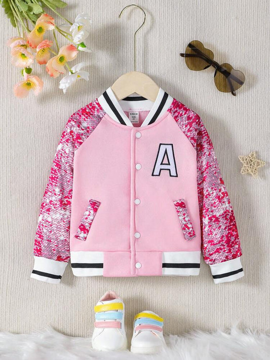 SHEIN Ace's Pink Sparkle Jacket