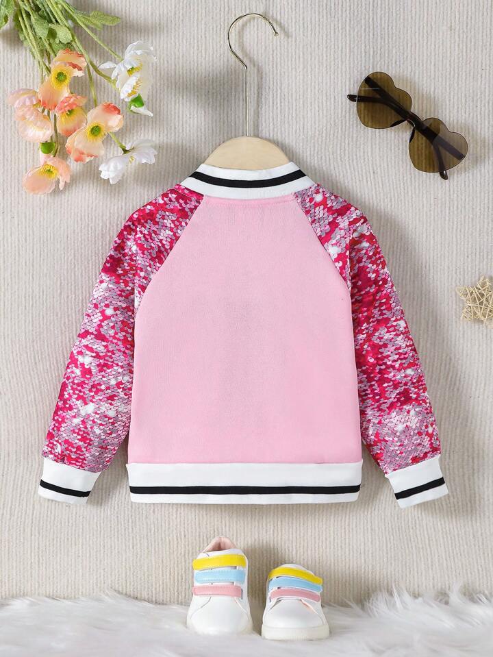 SHEIN Ace's Pink Sparkle Jacket
