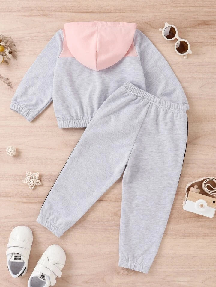Pink Hood Vibes Kids Tracksuit
