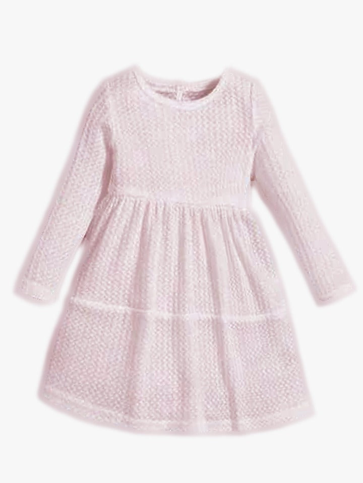 SHEIN PINK Baby Girls' Sweet & Soft A-Line Dress