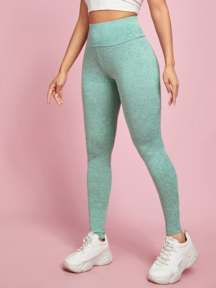 PETITE High Waisted Marble knitted Leggings