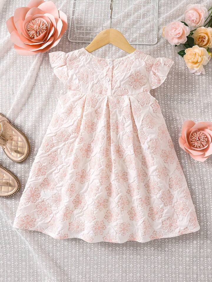 Shein Baby Striped Print Bow Dress