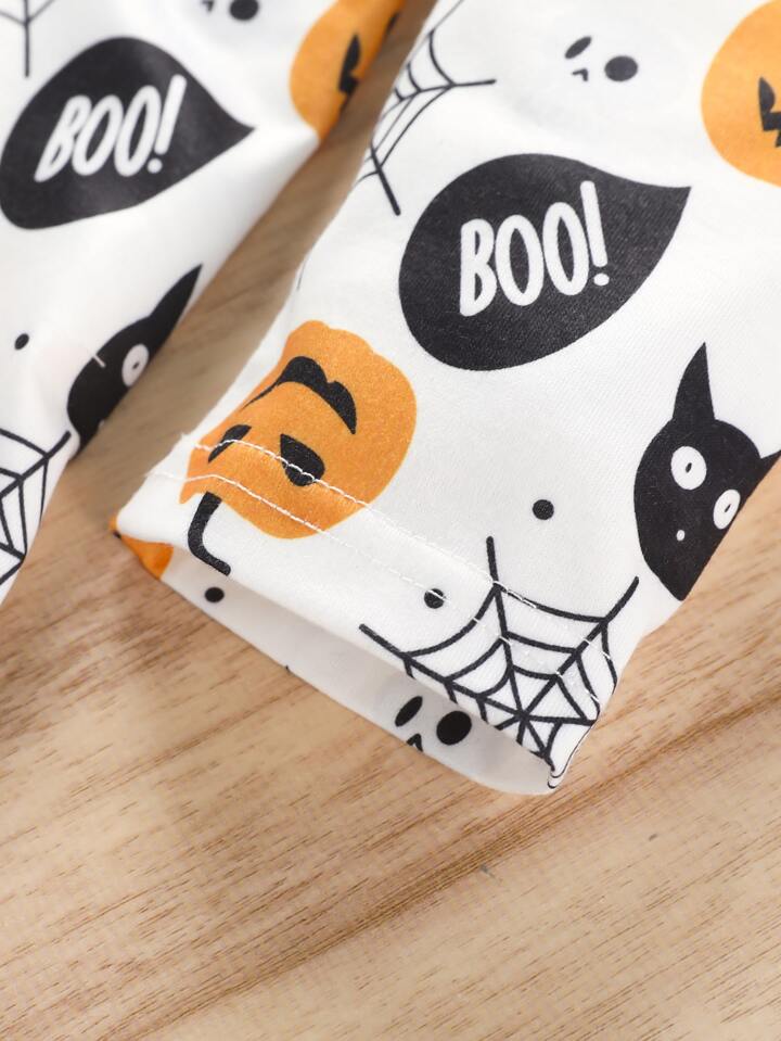 SHEIN Girls Halloween Print  Dress