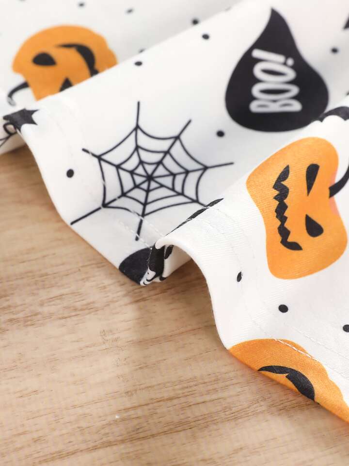 SHEIN Girls Halloween Print  Dress