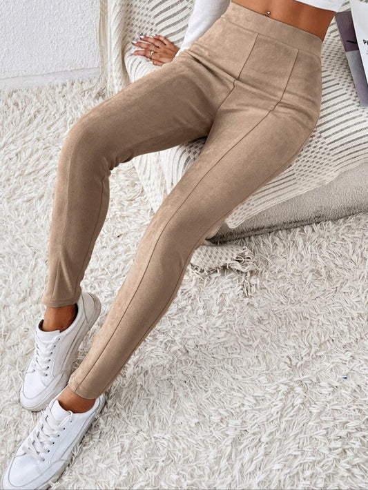 SHEIN Essnce Solid High Waist pants