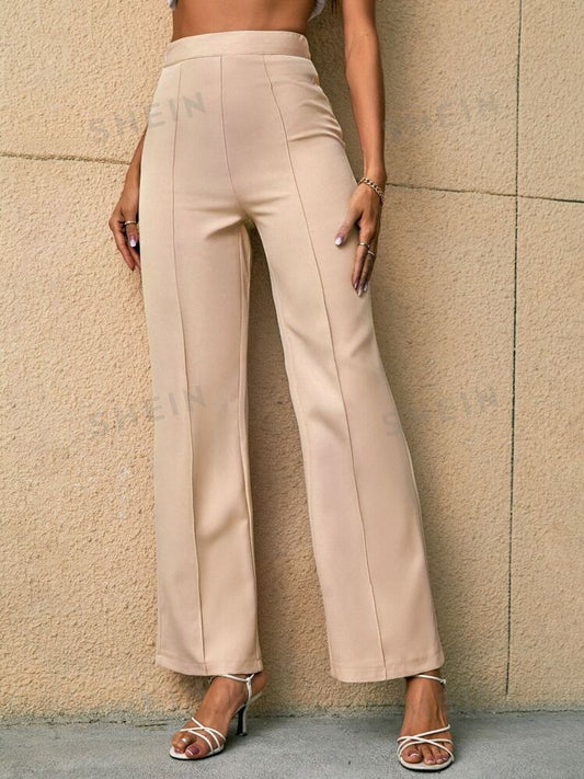 SHEIN Raffinéa High Waist Seam Detail Pants