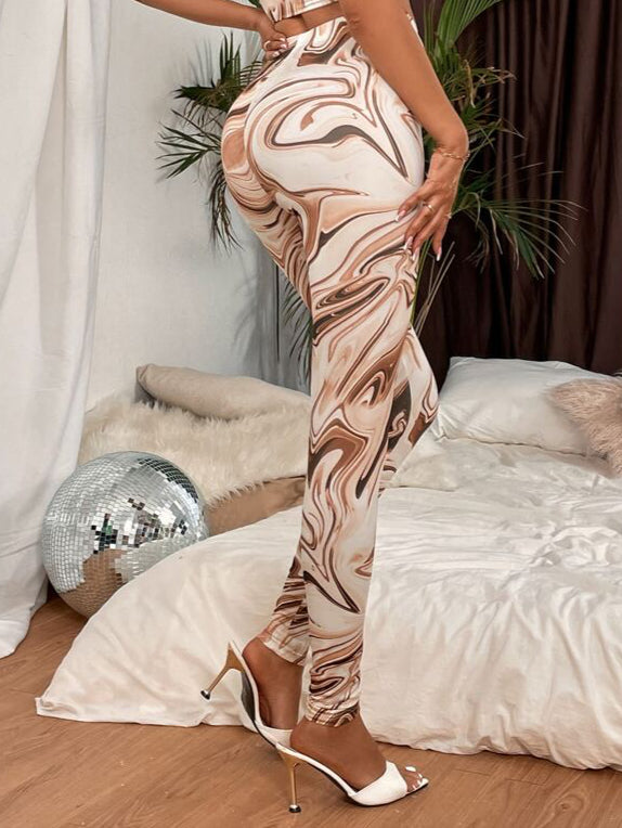 Trends SXY Marble Print Leggings